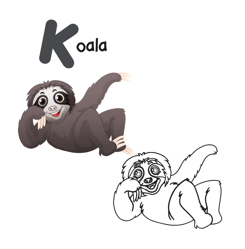 Alphabet Letter K Coloring Page coloring page
