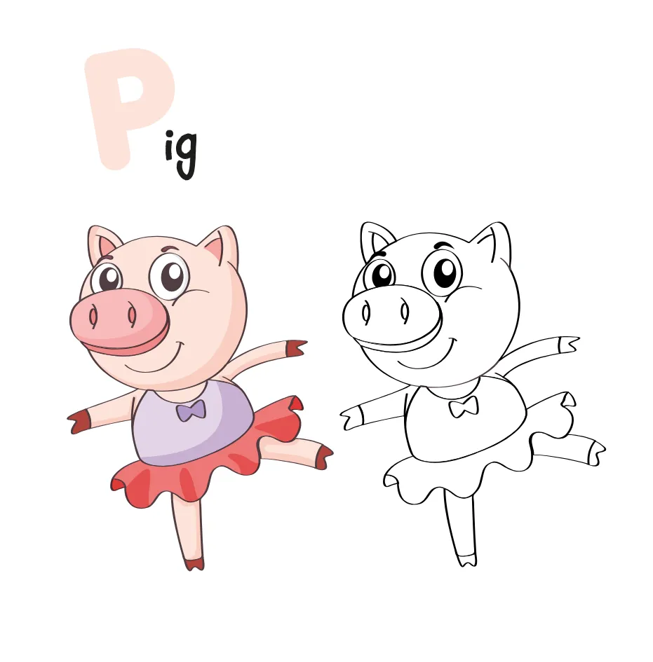 Alphabet Letter P Coloring Page coloring page