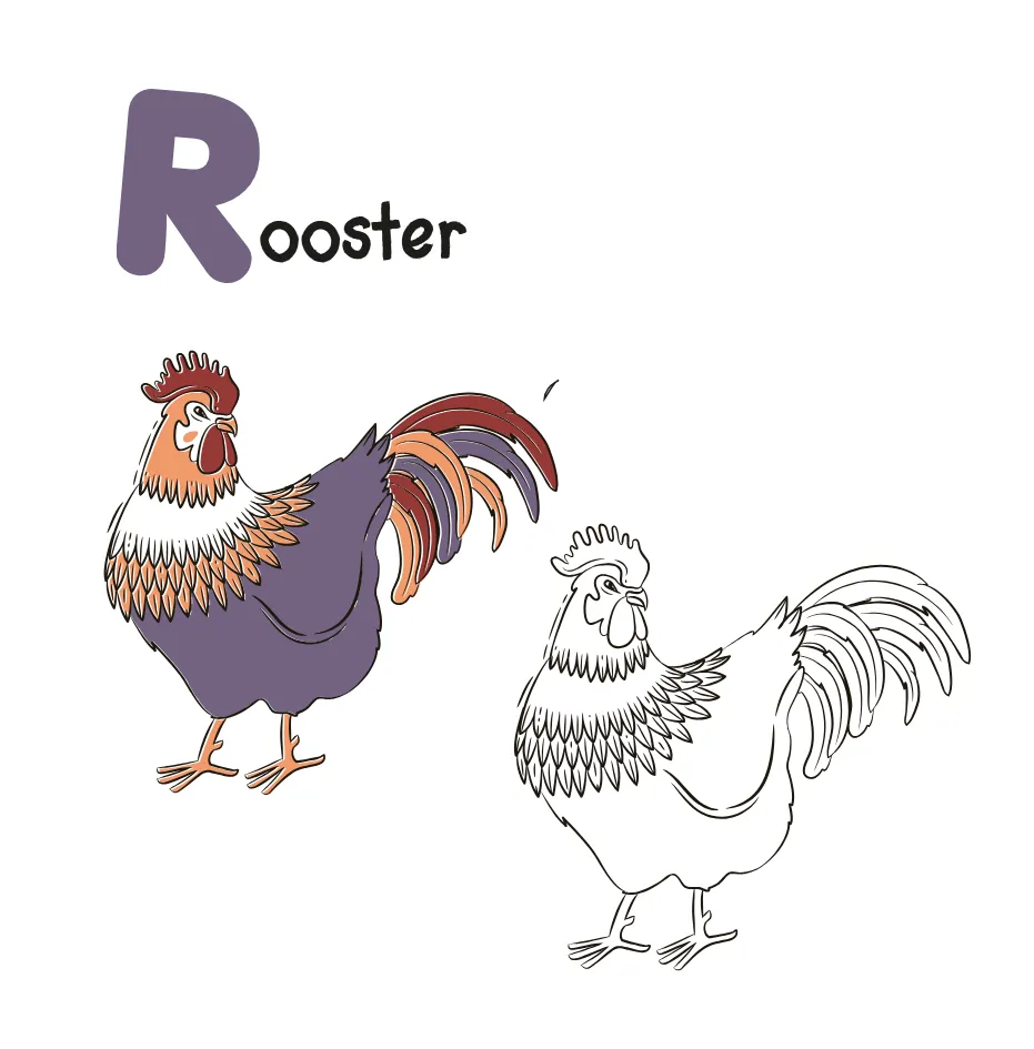 Alphabet Letter R Coloring Page coloring page