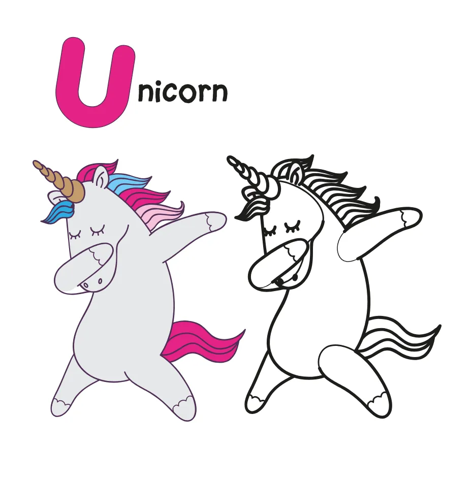 Alphabet Letter U Coloring Page coloring page