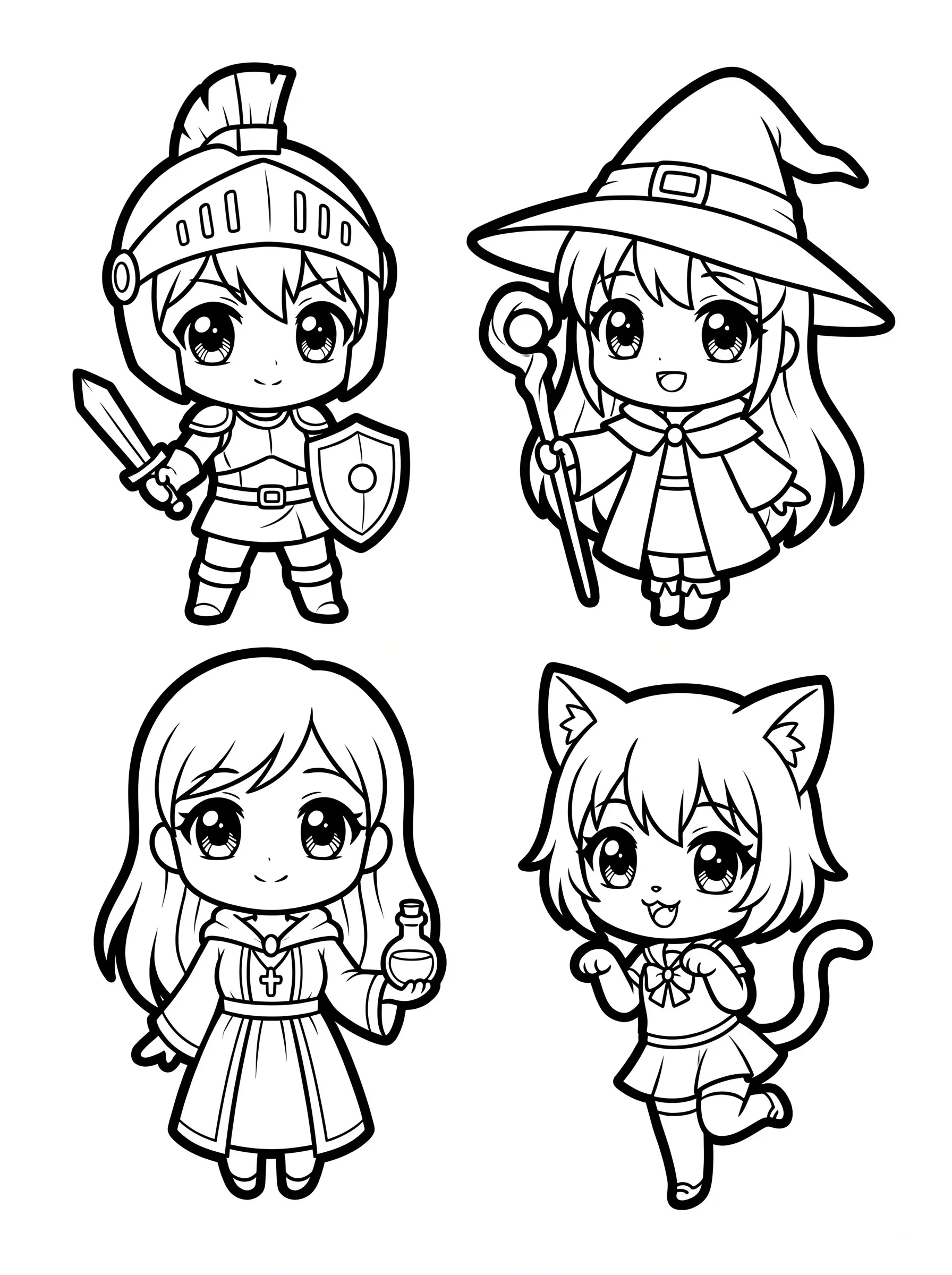 Anime Chibi printable