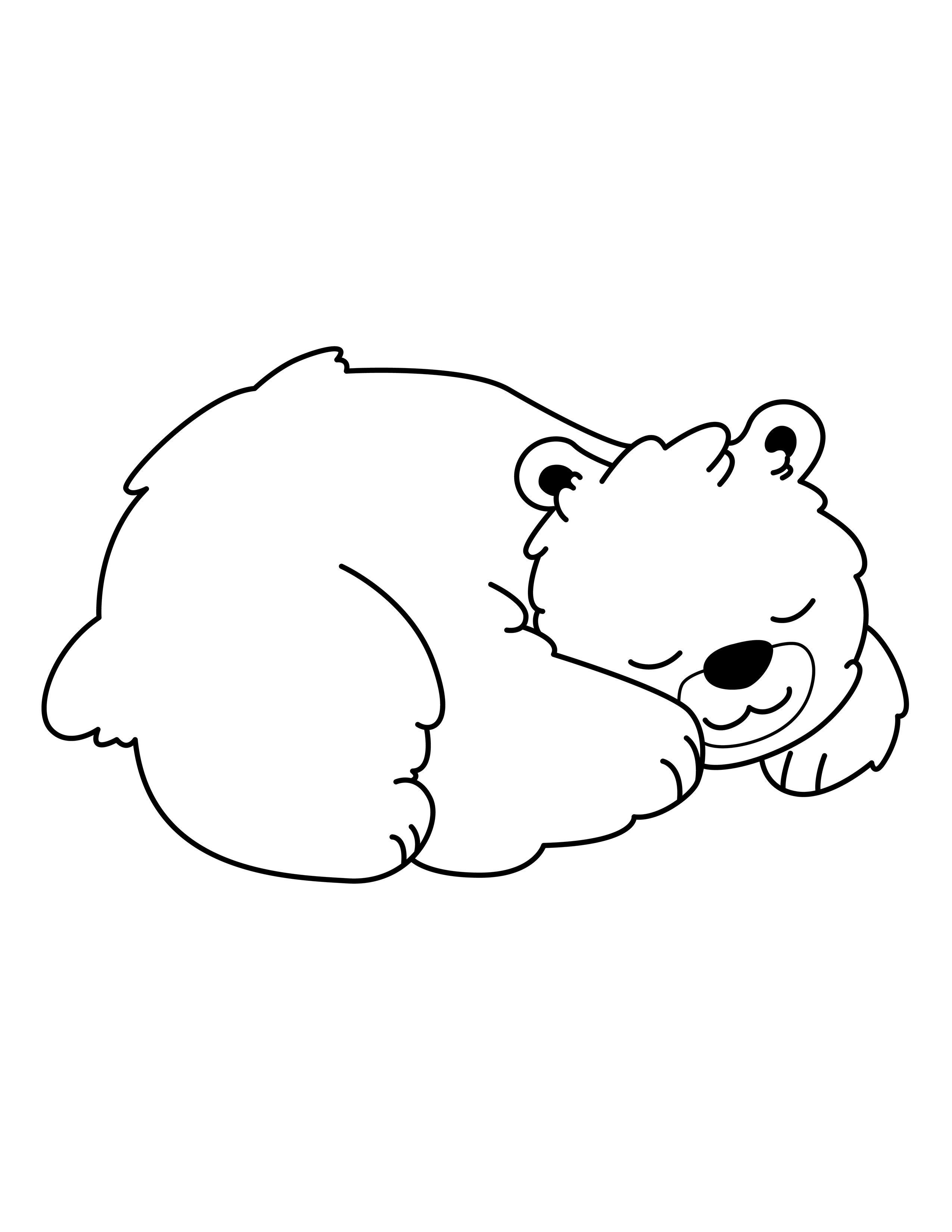 Bear coloring page