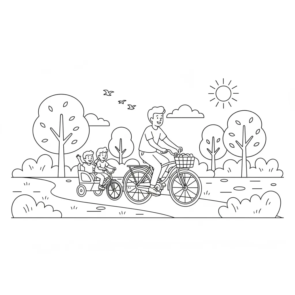 Bicycle Ride printable