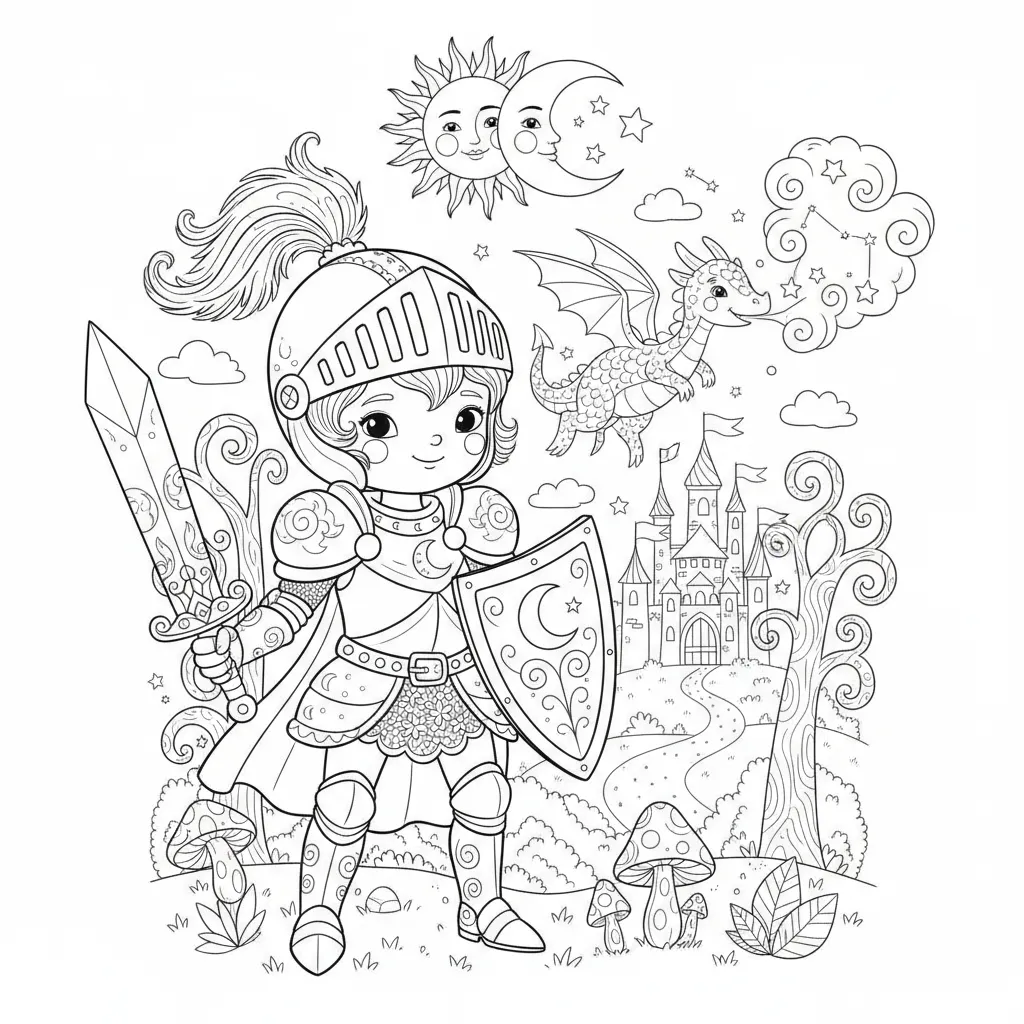 Brave Knight printable