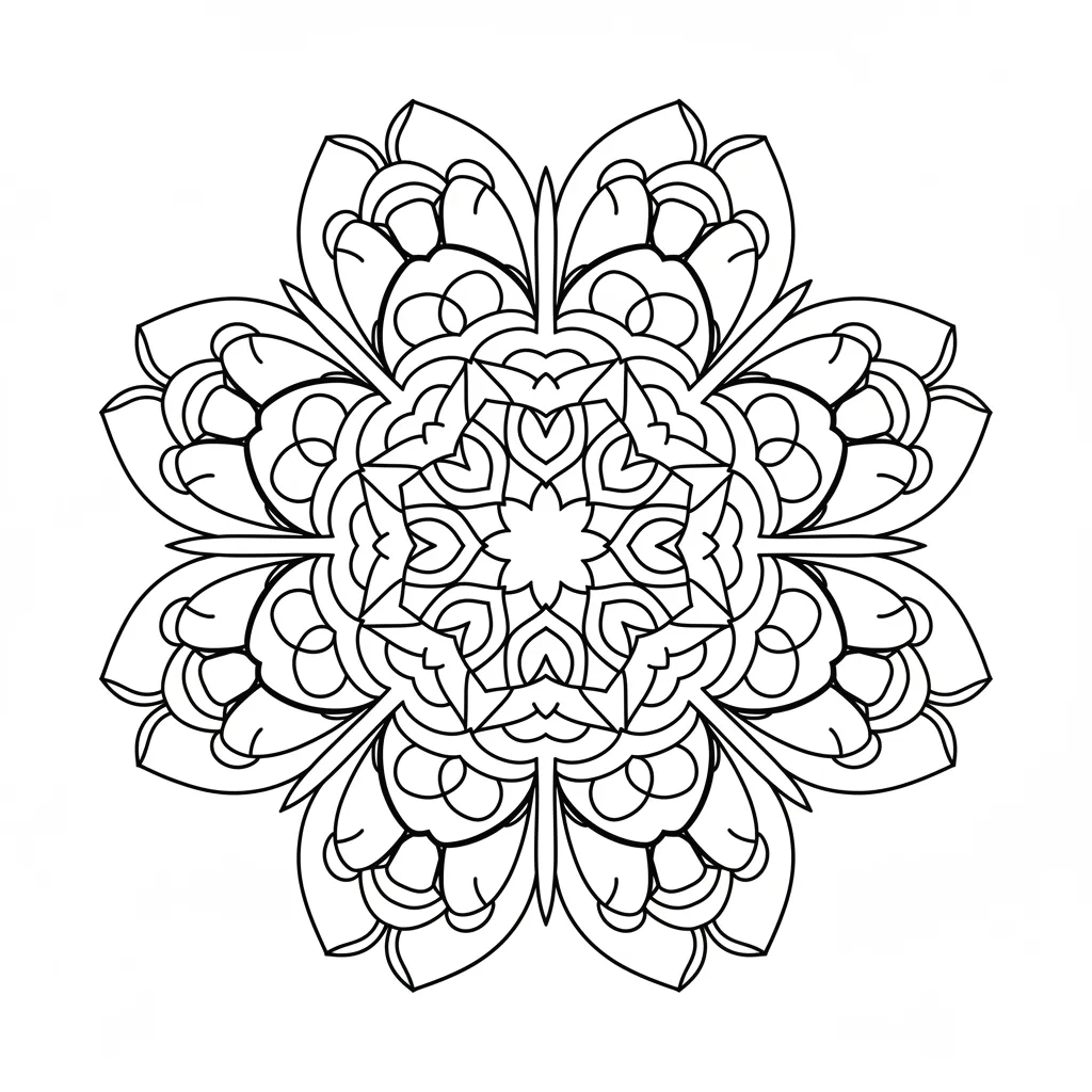 Butterfly Mandala printable
