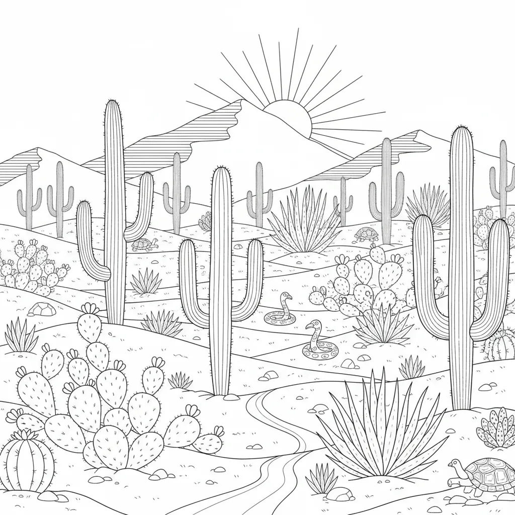 Cactus Desert printable