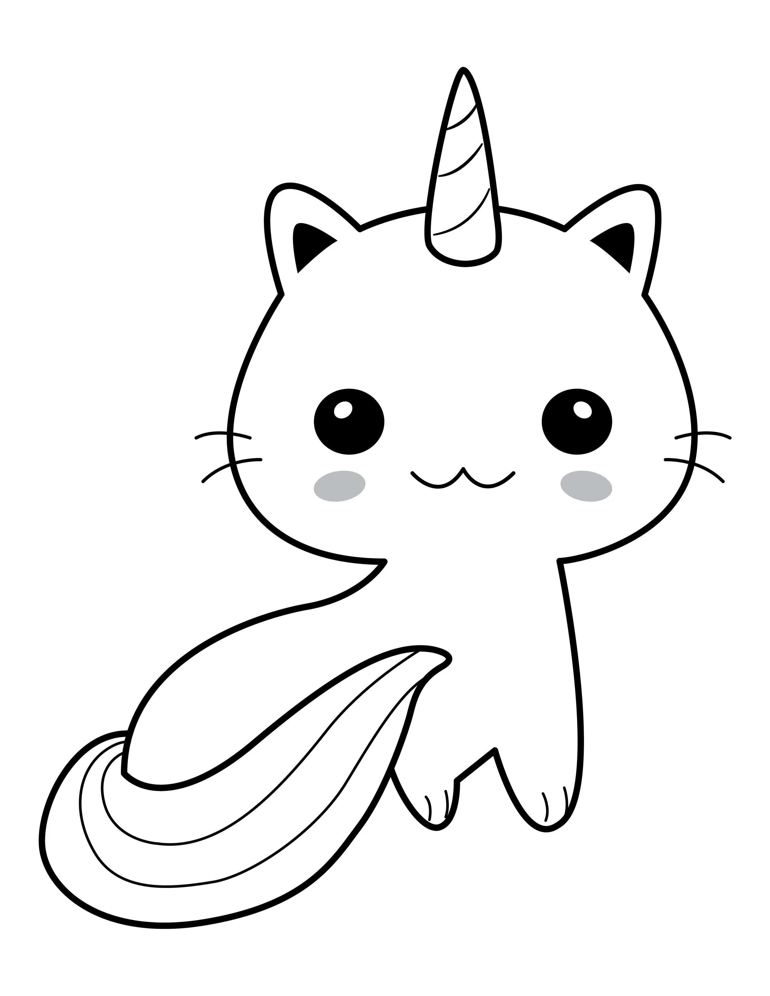 Caticorn printable