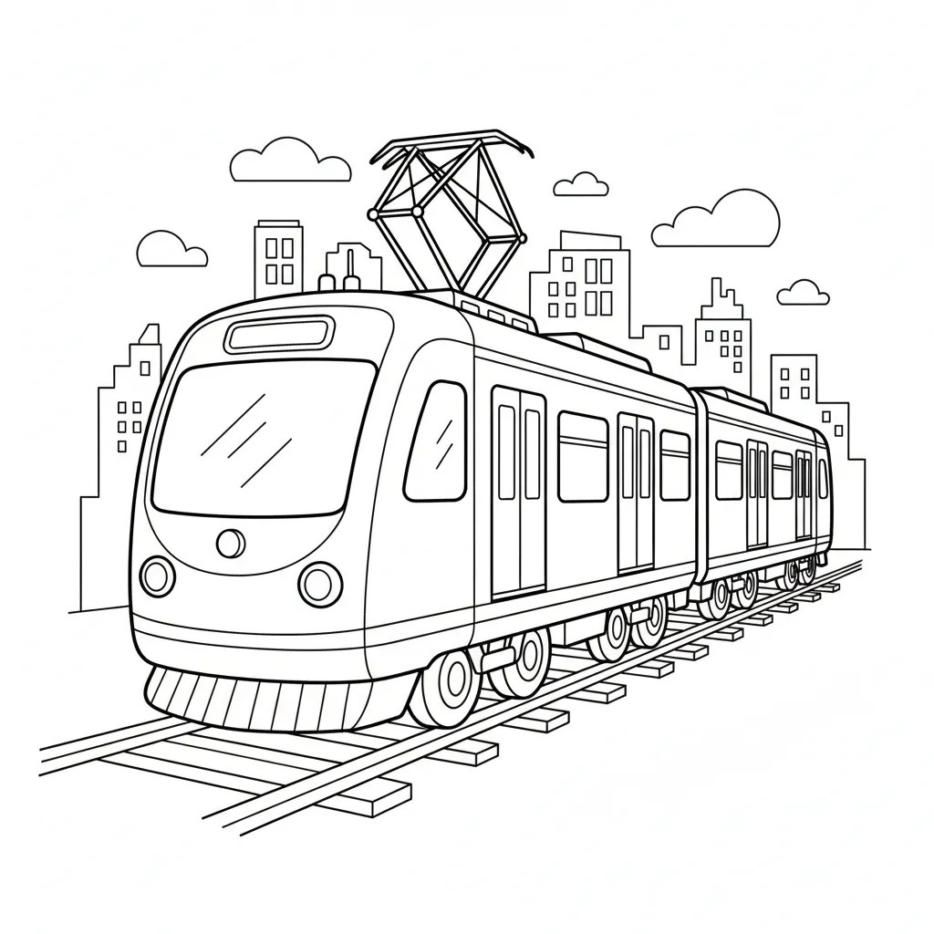 City Train printable