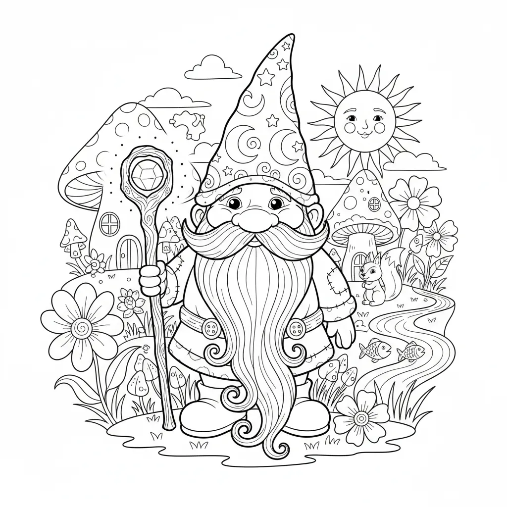 Cozy Gnome printable