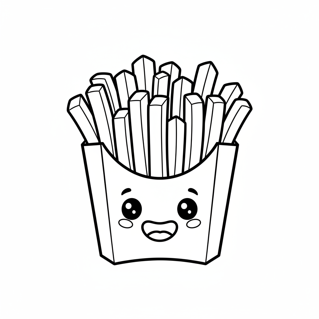 Crispy Fries coloring page
