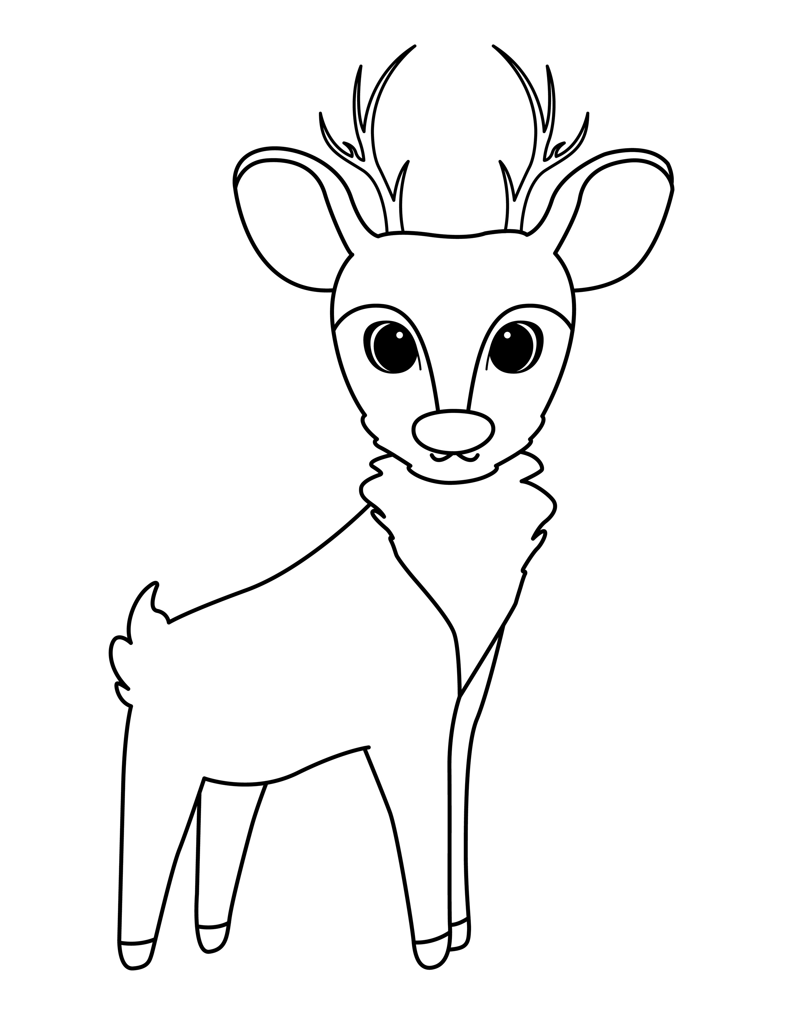 Deer coloring page