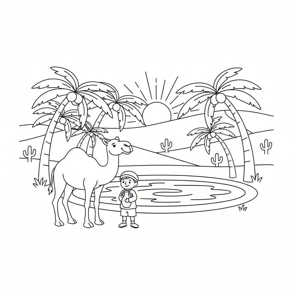 Desert Oasis printable