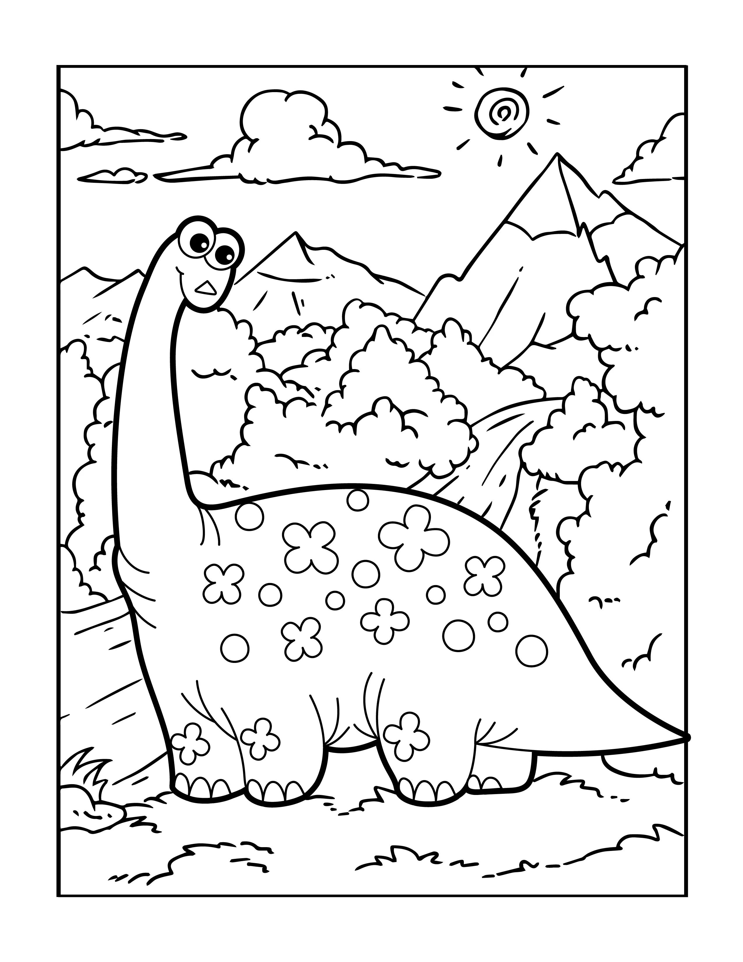 Diplodocus printable