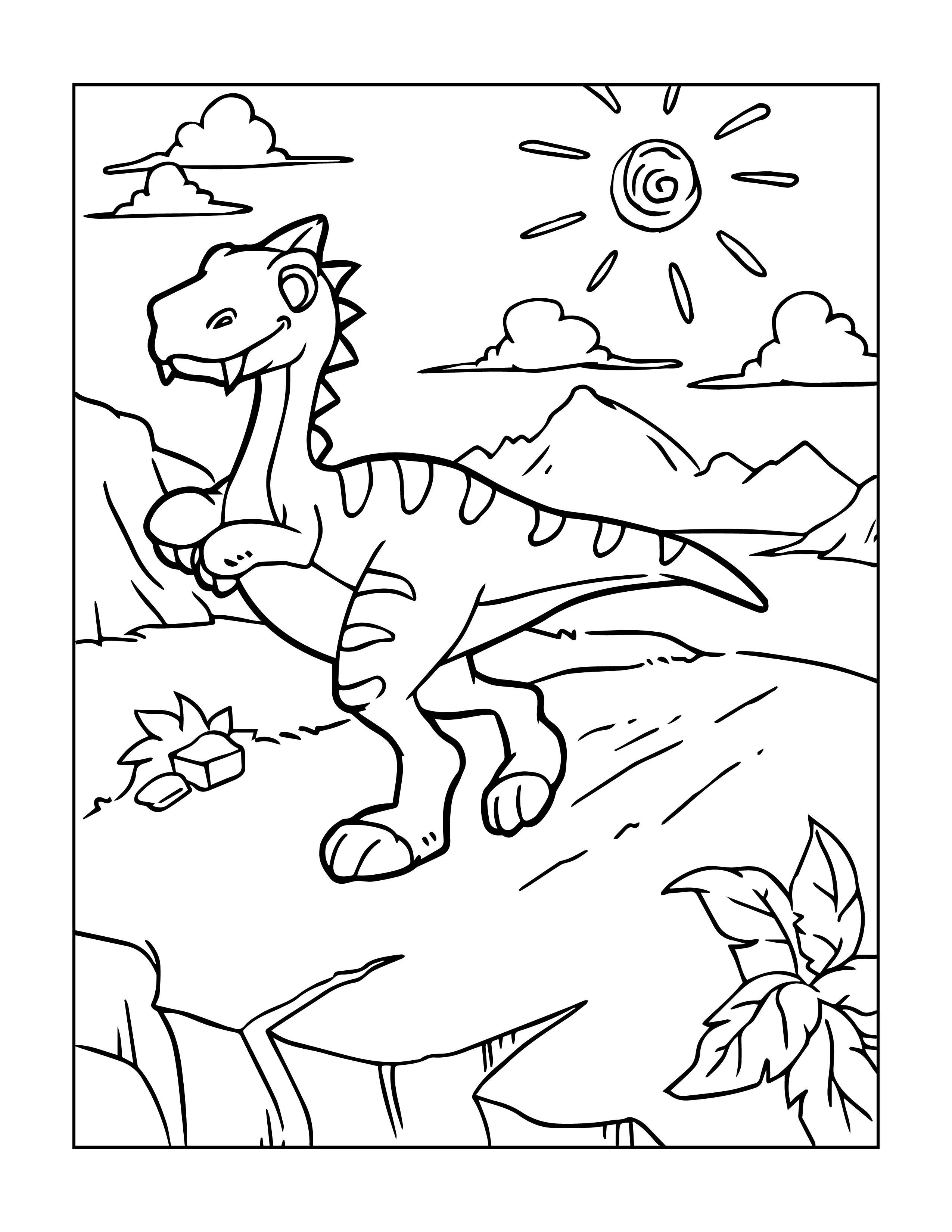 Stegosaurus printable