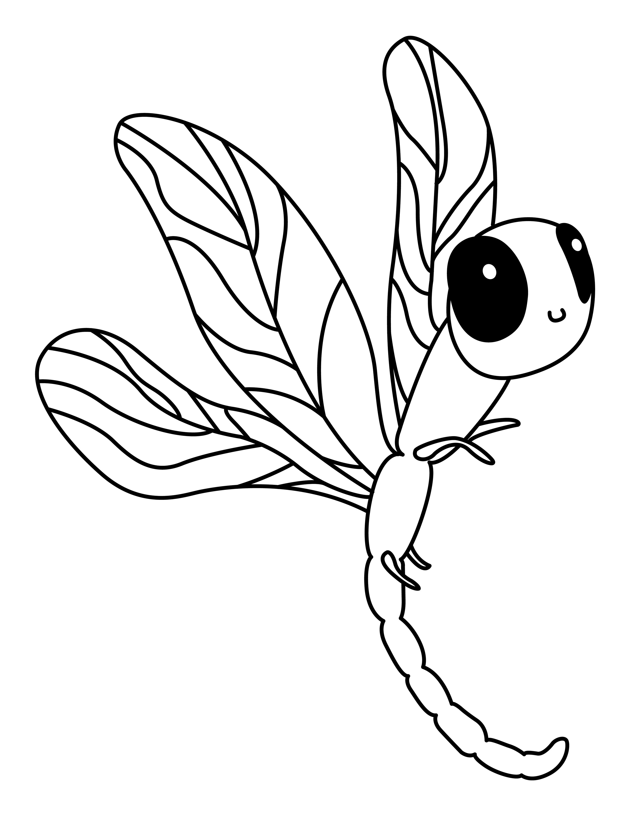 Dragonfly coloring page