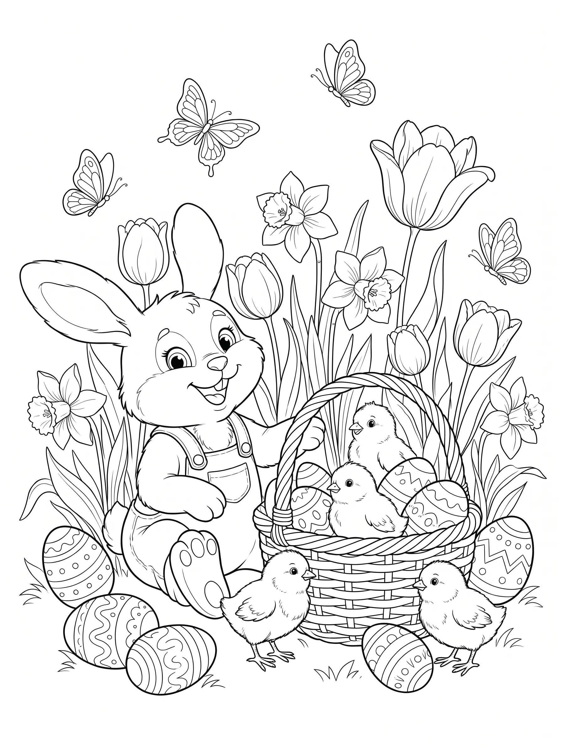 Easter Bunny Garden printable