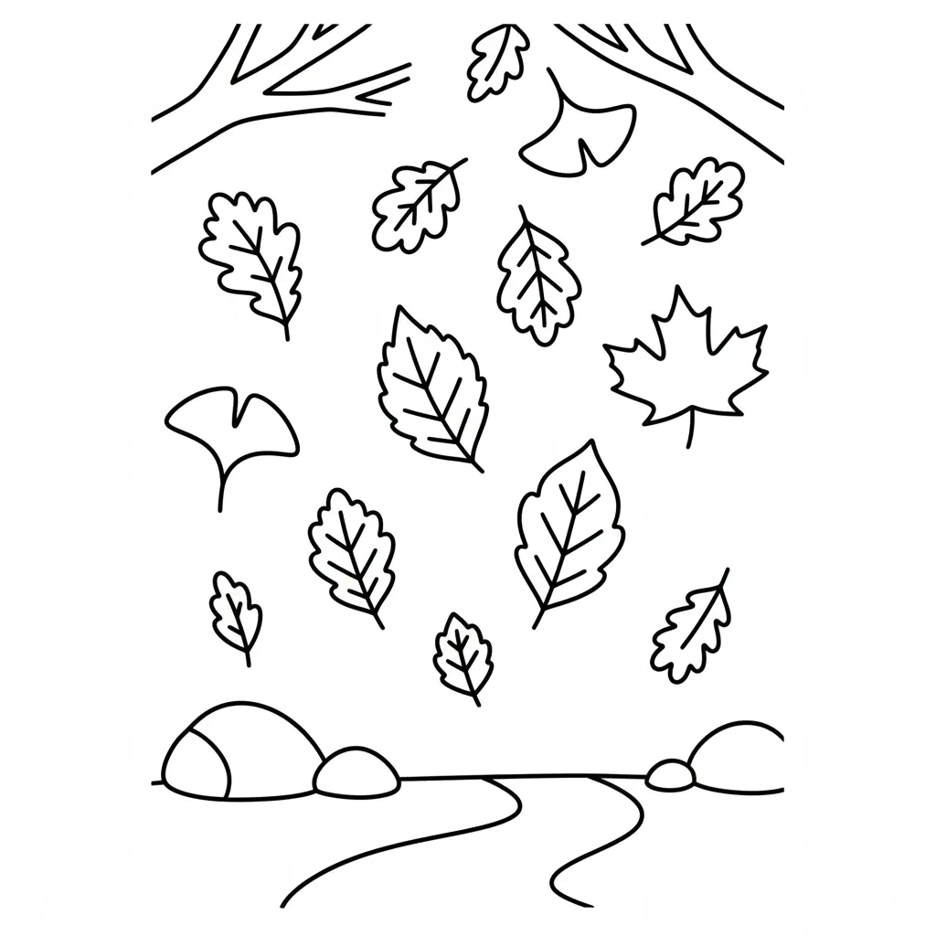 Falling Leaves printable