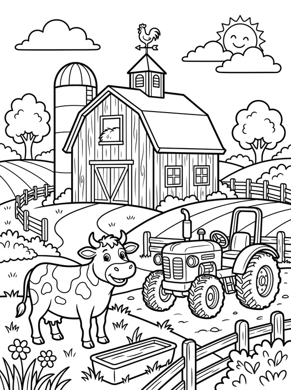 Farm Scene printable