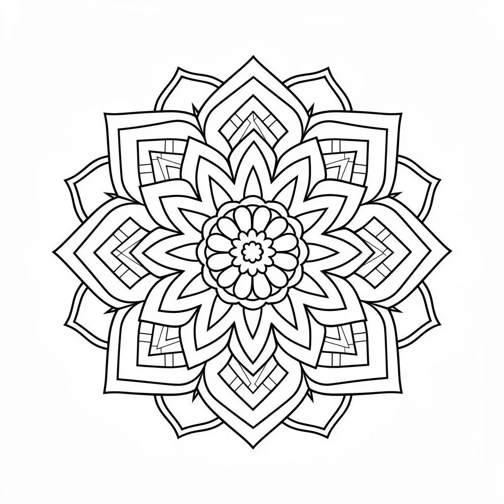 Flower Mandala printable