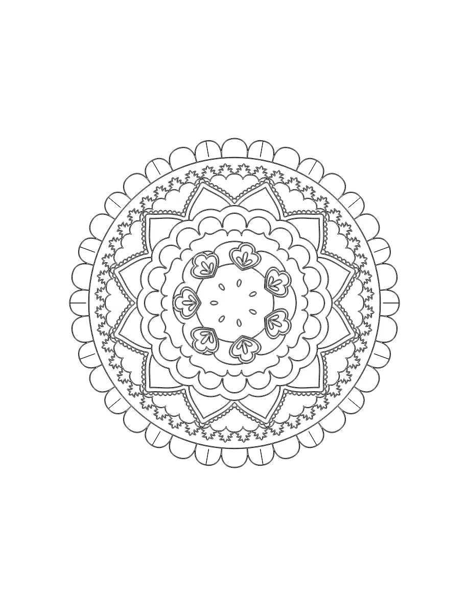 Flower Mandala Page 10 printable