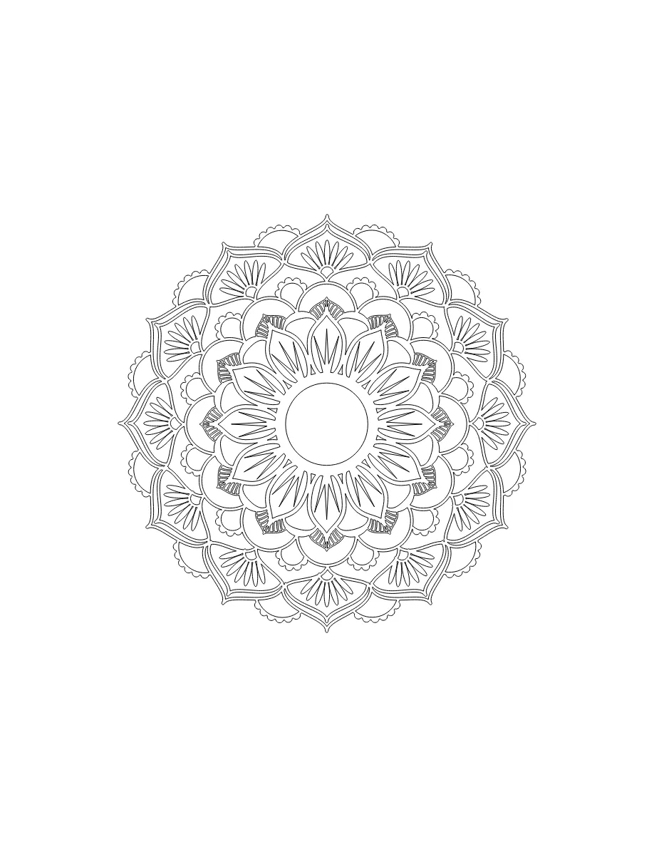 Flower Mandala Page 18 printable