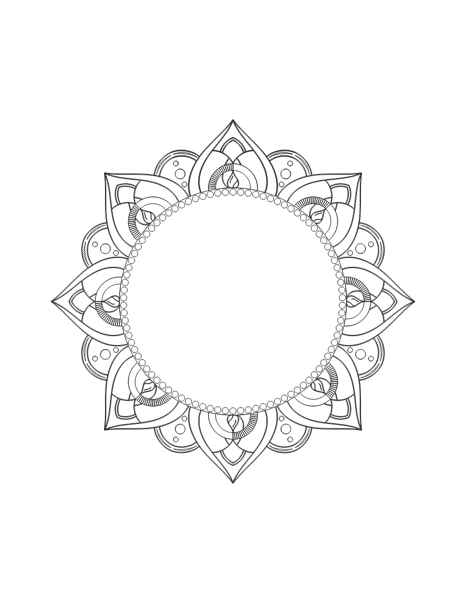 Flower Mandala Page 23 printable