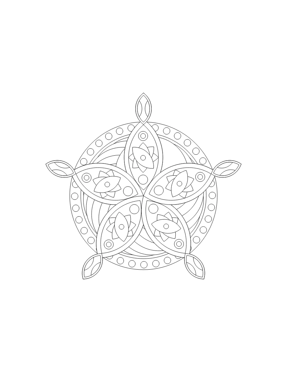 Flower Mandala Page 25 coloring page