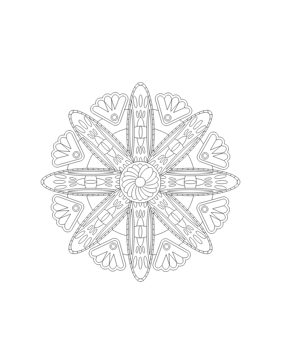 Flower Mandala Page 26 coloring page