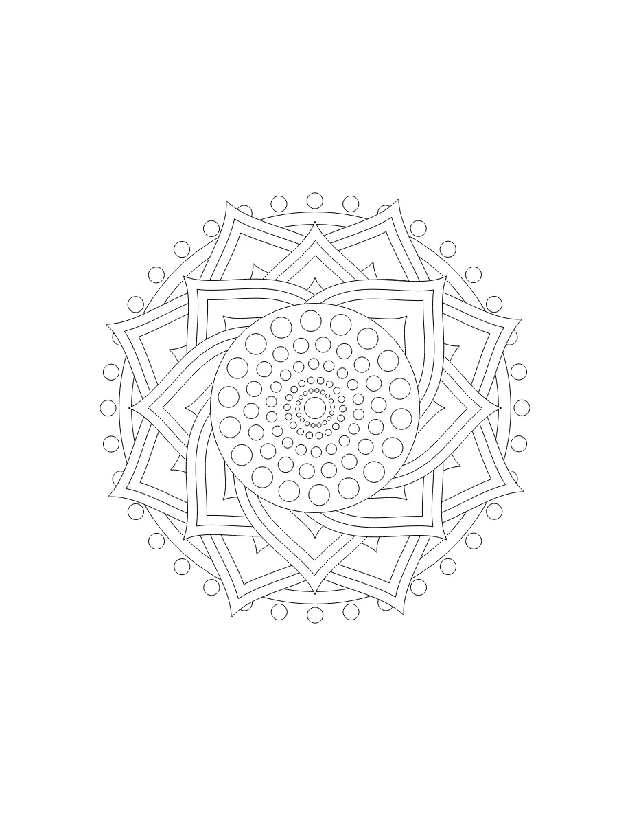 Flower Mandala Page 27 coloring page