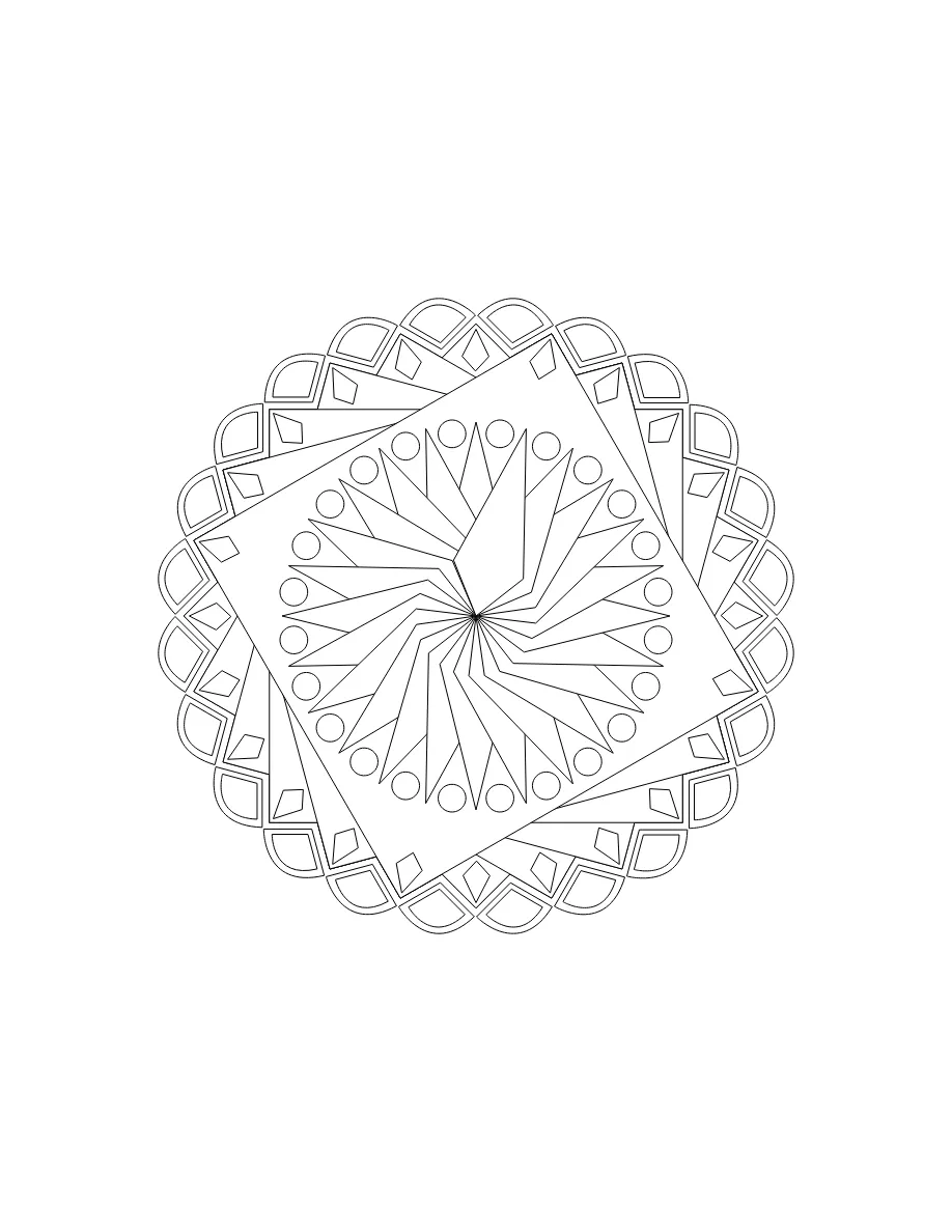 Flower Mandala Page 28 coloring page