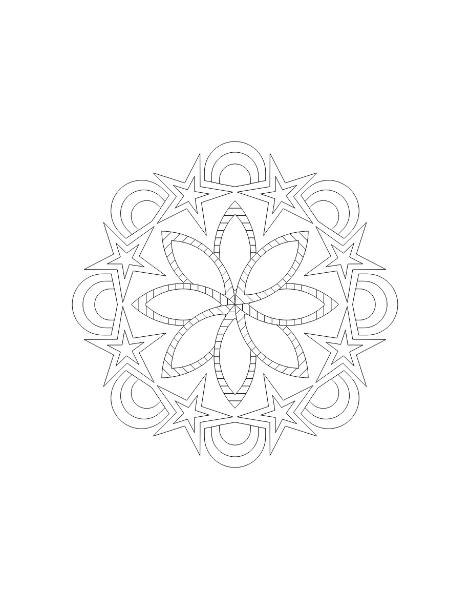 Flower Mandala Page 29 coloring page