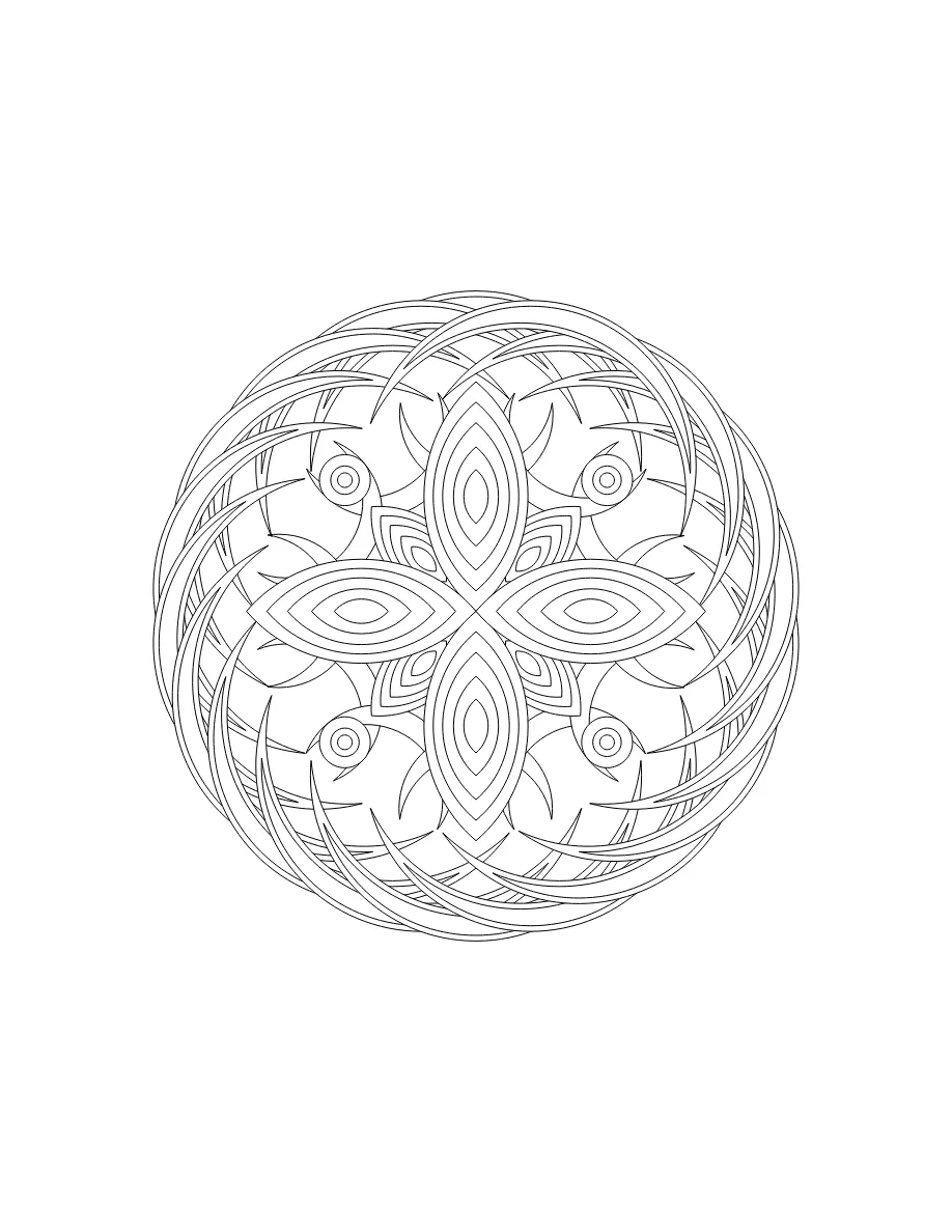 Flower Mandala Page 30 printable