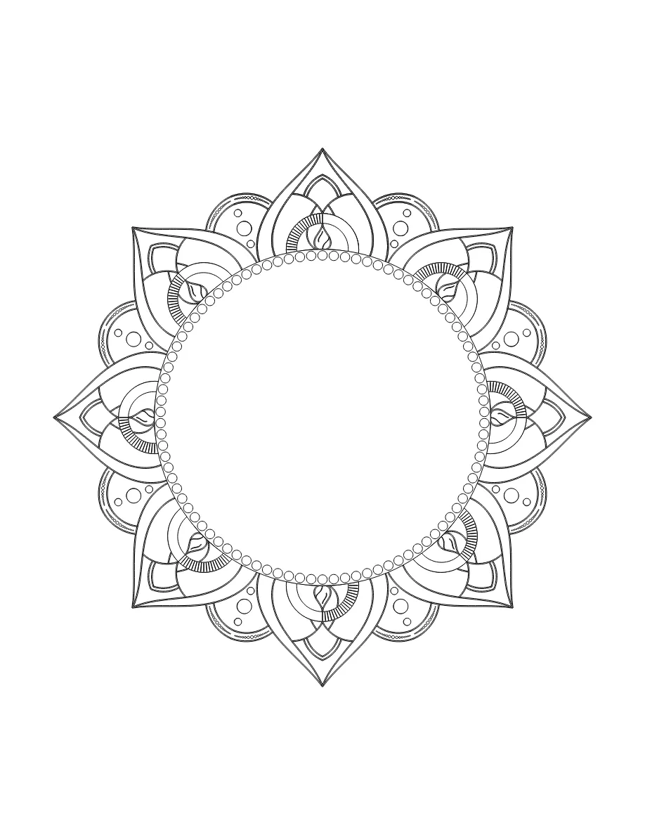 Flower Mandala Page 31 coloring page