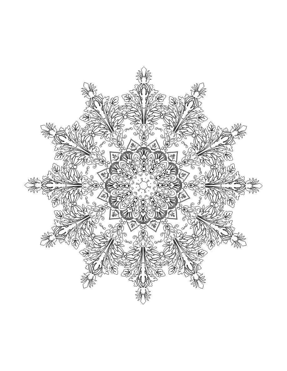 Flower Mandala Page 39 printable