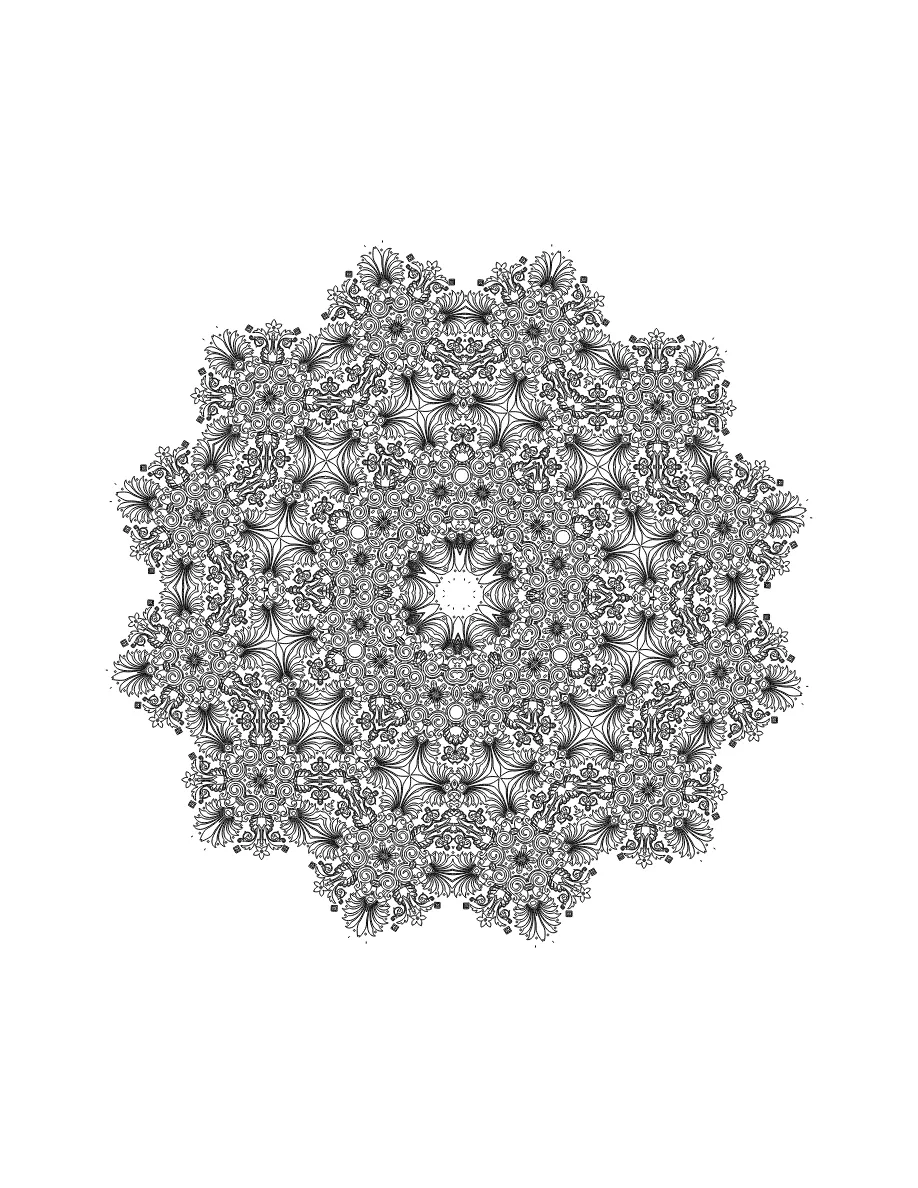Flower Mandala Page 40 coloring page