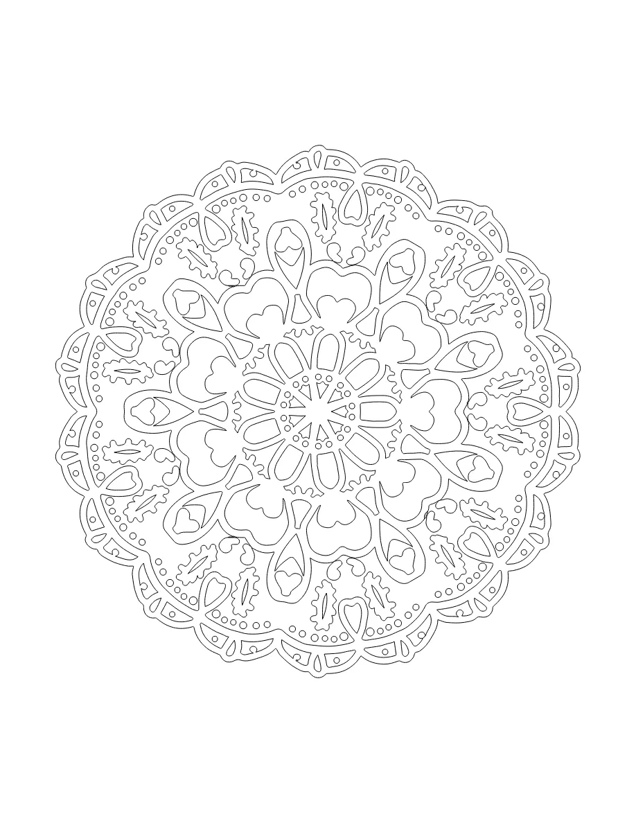 Flower Mandala Page 48 coloring page