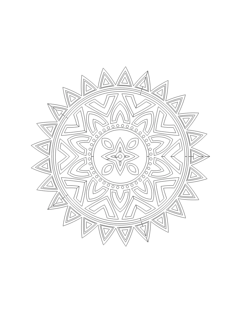 Flower Mandala Page 61 coloring page