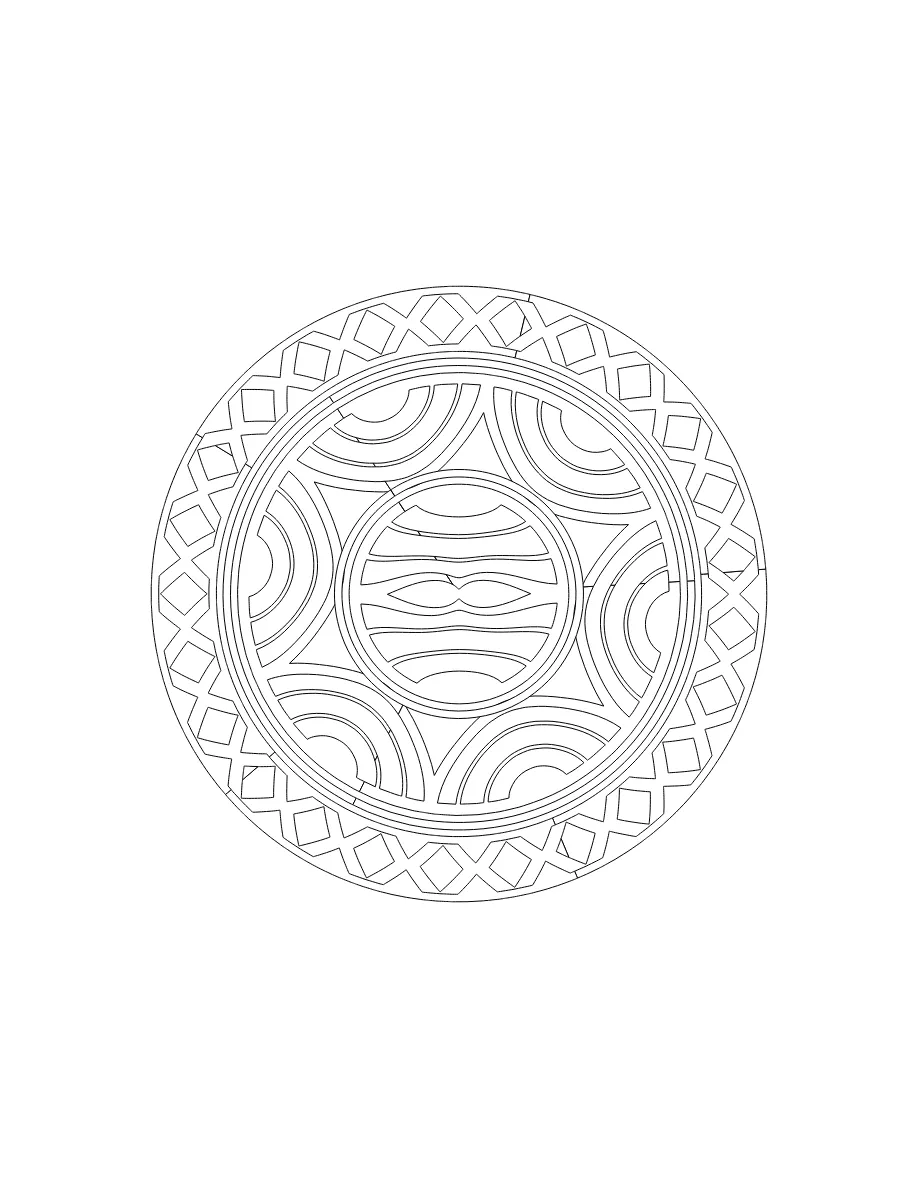 Flower Mandala Page 76 coloring page