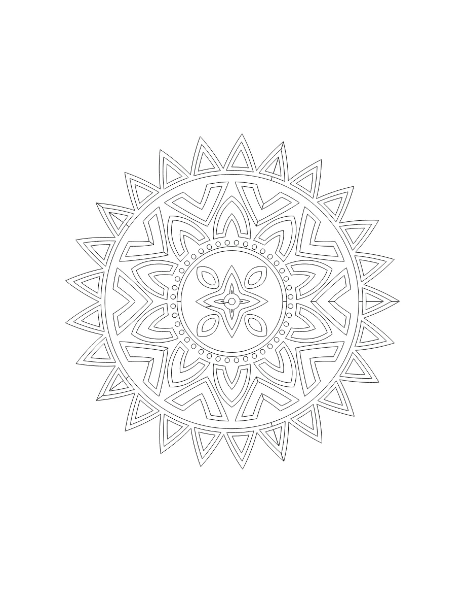 Flower Mandala Page 78 printable