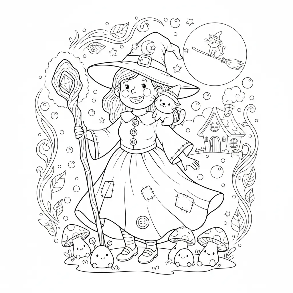 Friendly Witch printable