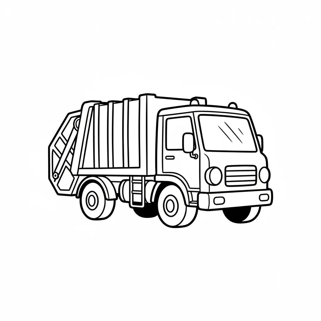 Garbage Truck printable