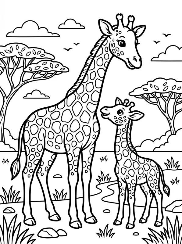 Giraffe printable