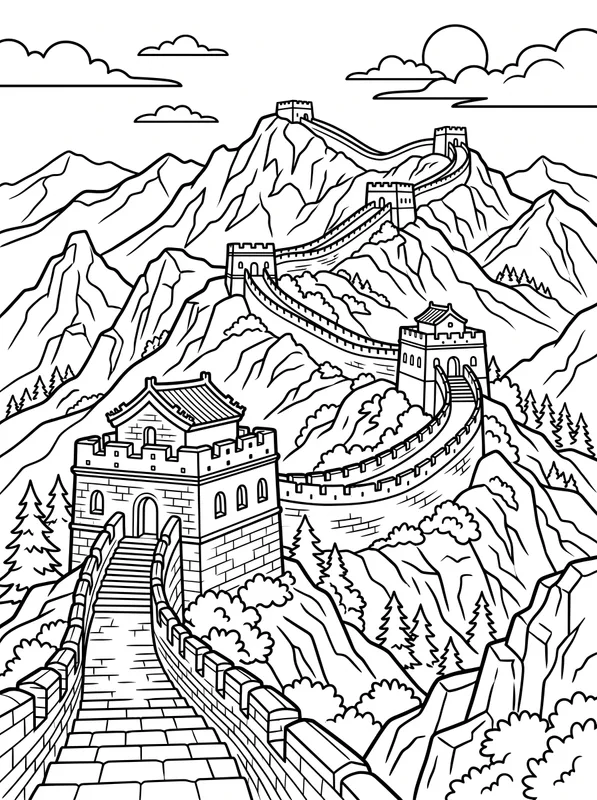 Great Wall of China printable