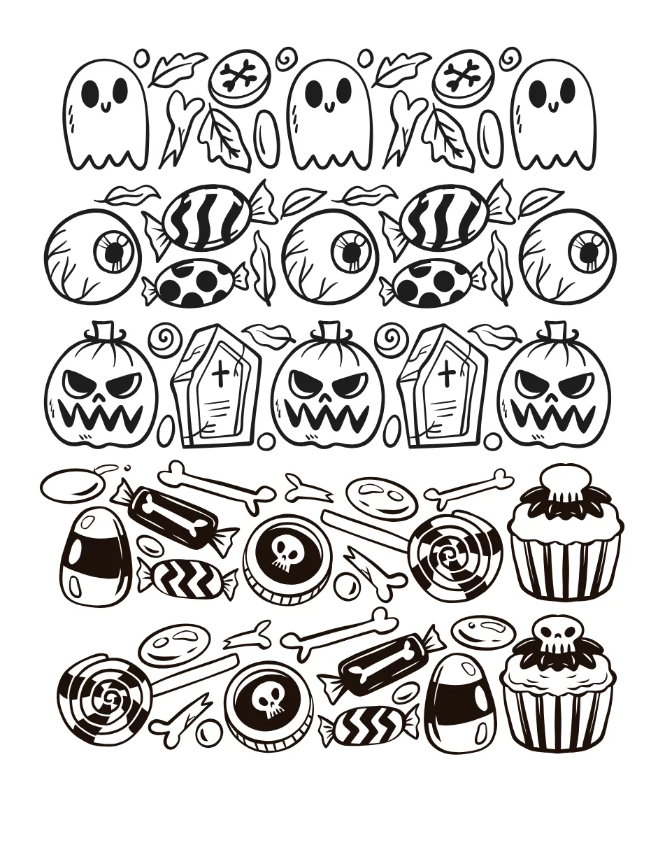 Halloween Page 11 coloring page