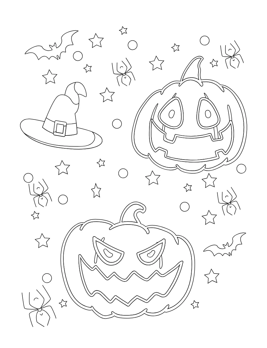 Halloween Page 2 coloring page