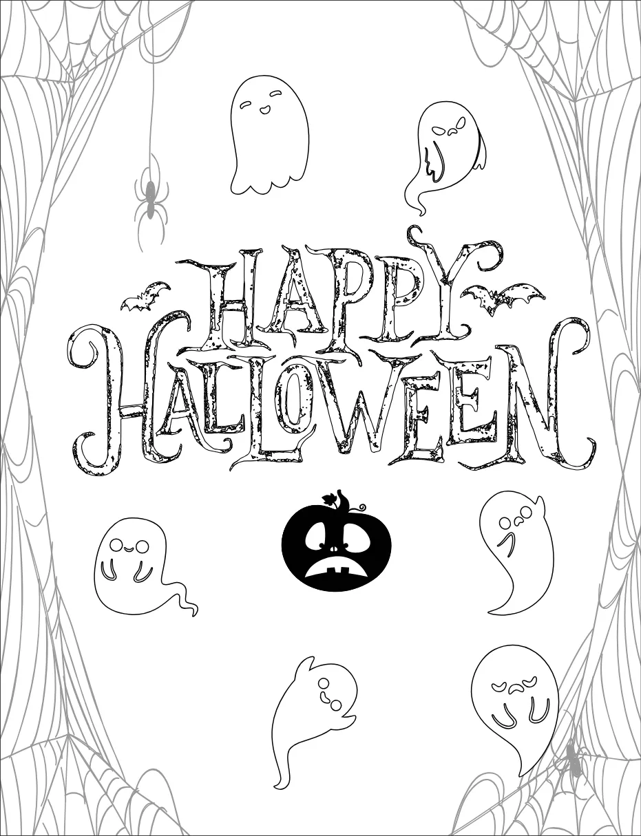 Halloween Page 3 coloring page