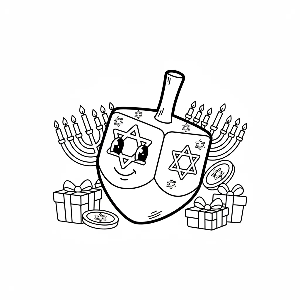 Hanukkah Dreidel printable
