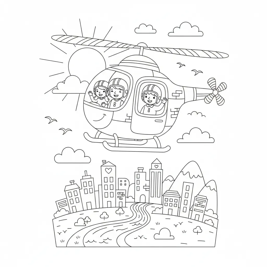 Helicopter Ride printable