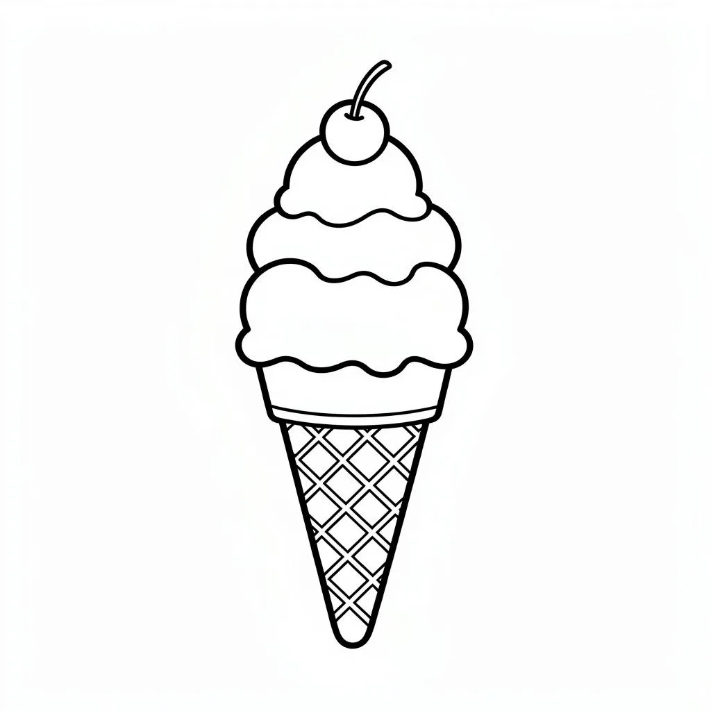 Ice Cream Cone printable
