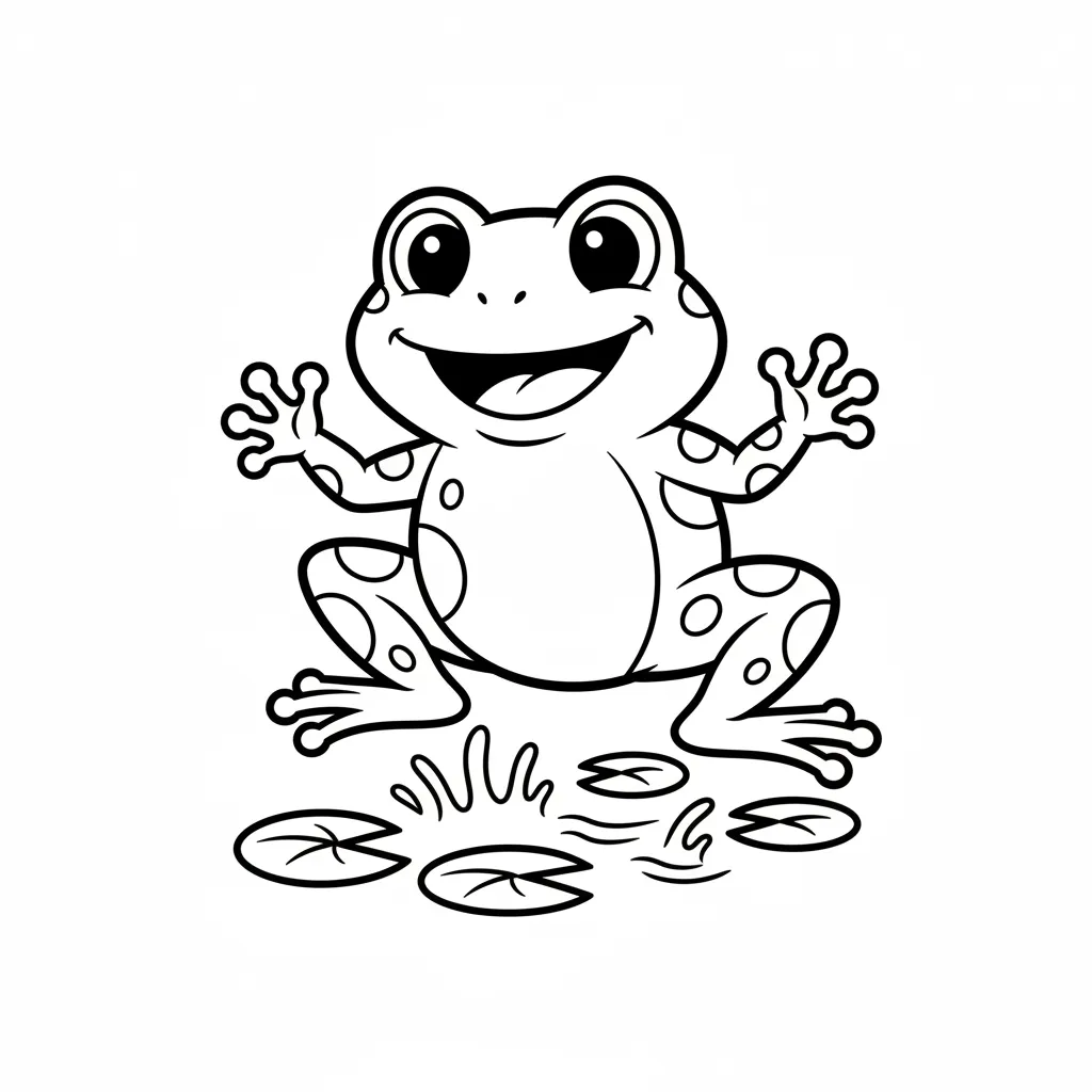 Jumping Frog printable